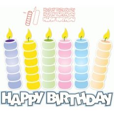 happy birthday candles