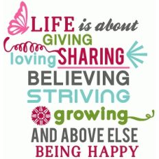life is about word phrase