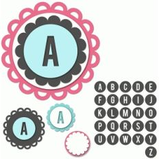 scallop layered tag