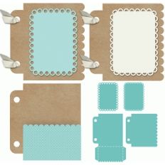 3x4 mini album pocket scallop set