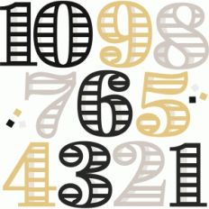 new year number set