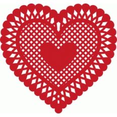 lace valentine heart