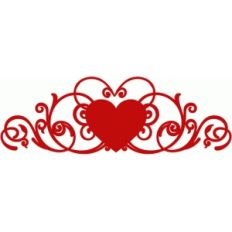 heart border flourish