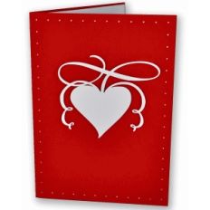 flourished heart card