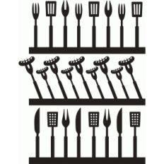 barbecue borders set 2