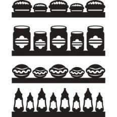 barbecue borders set 4