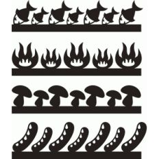 barbecue borders set 7