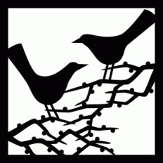 blackbirds 12x12 scene