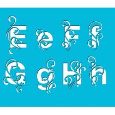 flourish letter cutouts 2