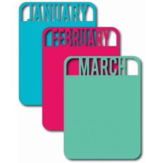 january, february, march cards set 1