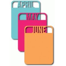 april, may, june cards set of 2