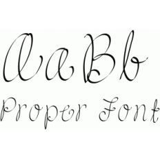 proper font