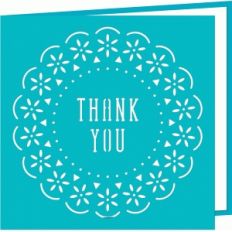 lace thank you card