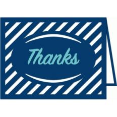 a2 stripe thank you card
