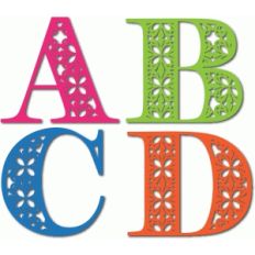 ornate monogram abcd