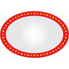 round marquee sign
