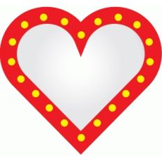 heart marquee sign