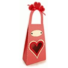 heart window tall valentine tote
