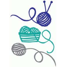 three knitting silhouettes