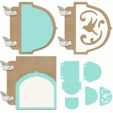 3x4 mini album pocket bird set