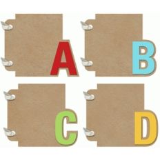 3x4 mini album abcd set