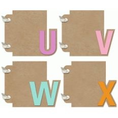 3x4 mini album uvwx set
