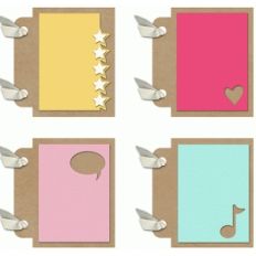 3x4 mini album shape pages