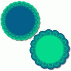 layered scallop circles