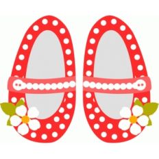 red baby shoes