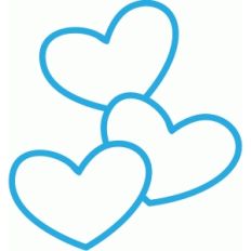 3 hearts