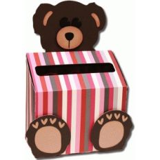3d teddy bear valentine box