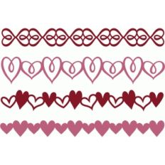 doodle heart borders