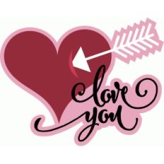 love you heart with arrow
