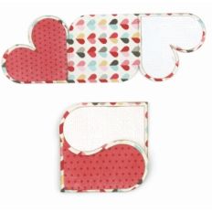 3d heart yin yang card