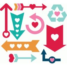 heart arrow set
