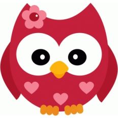 valentine owl w flower