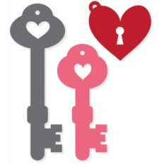 heart keys and tag