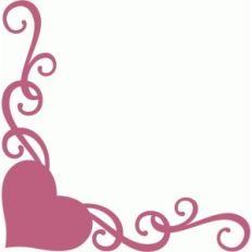 corner heart flourish border