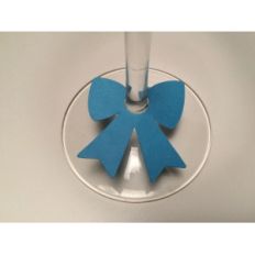 bow wine glass charm