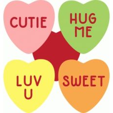 conversation hearts set
