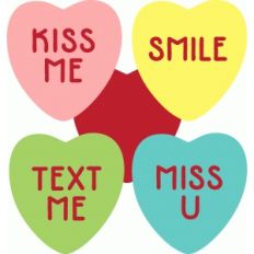 conversation hearts set