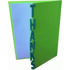 thanks fold over card