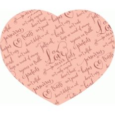 love never fails heart – pink