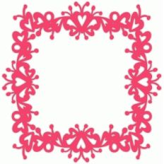 modern hearts frame