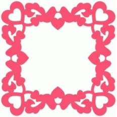 lovebirds heart frame