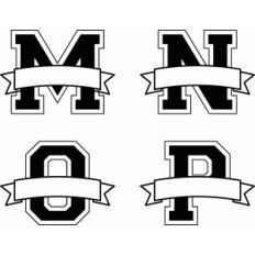 banner split monograms m-p