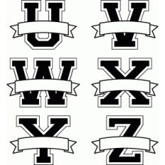 banner split monograms u-z