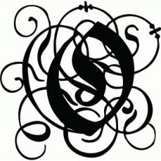 calligraphy flourish monogram o