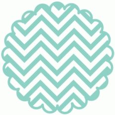 chevron scallop circle