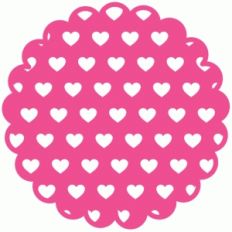 heart scallop circle